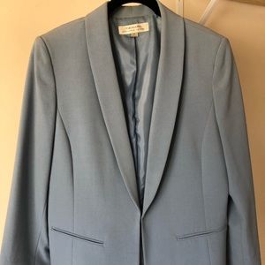 Lux blue chic suit jacket